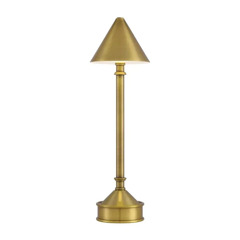 Traipse Rechargeable Cordless Table Lamp - LOOMLAN - Currey & Co - Table Lamps