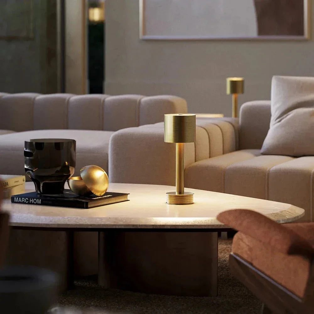 Traverse Modern Cordless Table Lamp - LOOMLAN - Currey & Co - Table Lamps
