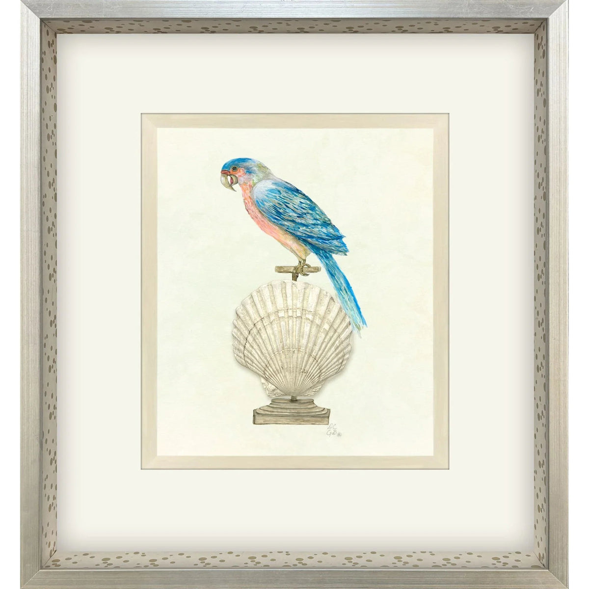 Treasure Parrot IV Wood Framed Wall Art
