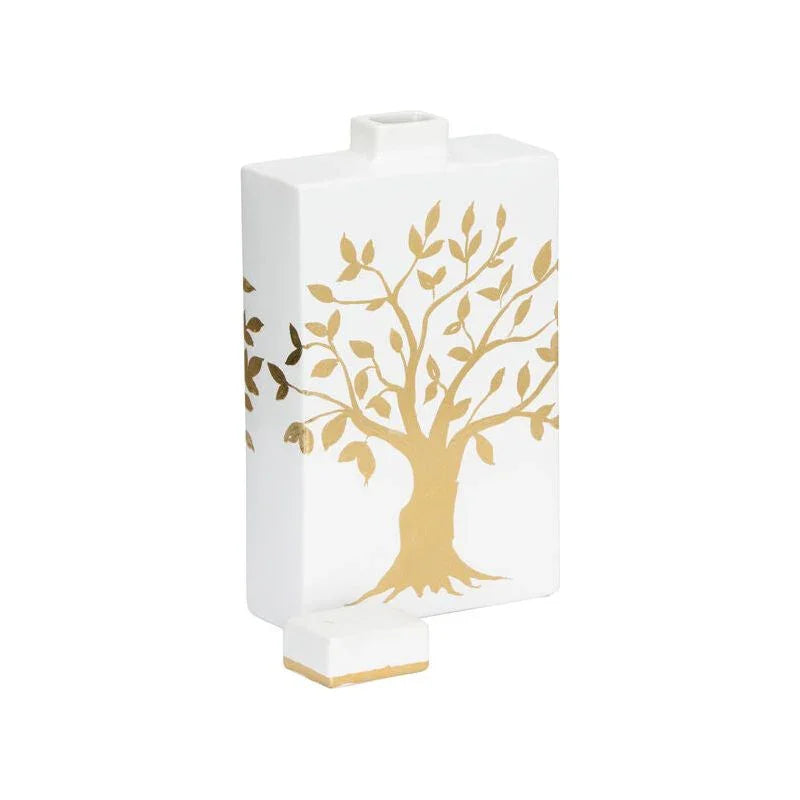 Tree of Life Design Ceramic Jar - LOOMLAN - Chelsea House - Vases & Jars