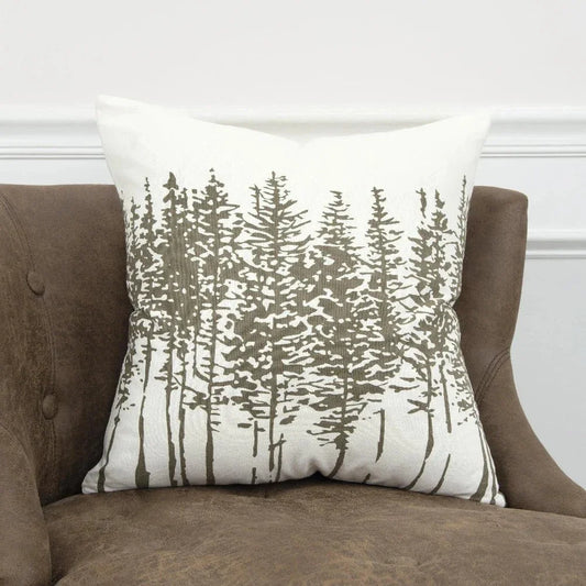Trees Throw Pillow With Down Insert - LOOMLAN - LOOMLAN - Throw Pillows