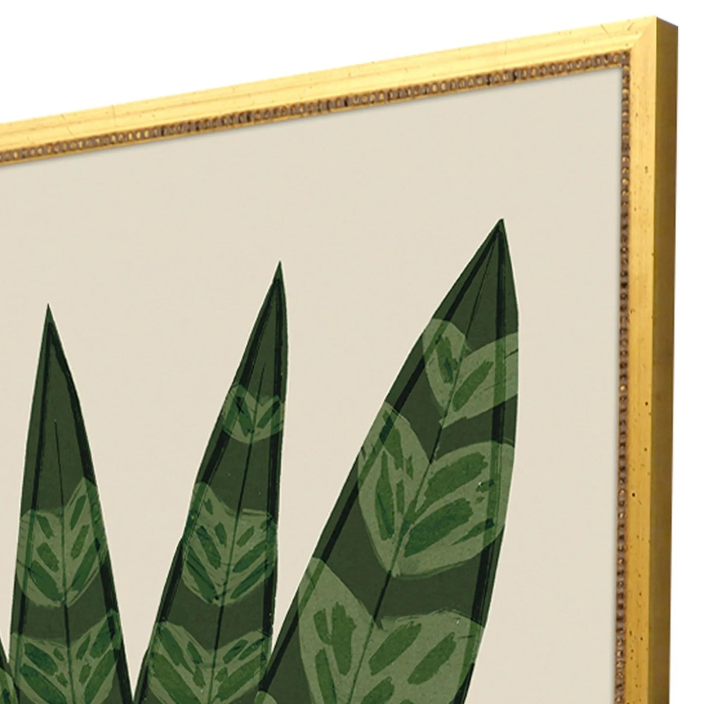 Tropical Abundance Wood Frame Green Canvas Art 4PC
