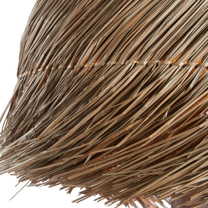 Tulum Sculptural Wood Base Table Lamp