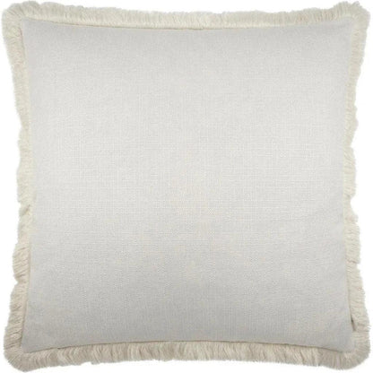 Turbo Fringe White Throw Pillow With Insert - LOOMLAN - D.V. Kap - Throw Pillows