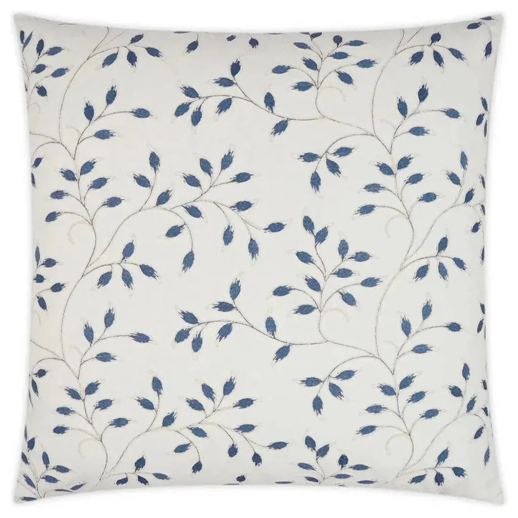 Turner Floral Blue White Large Throw Pillow Insert - LOOMLAN - D.V. Kap - Throw Pillows