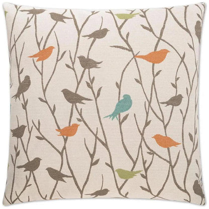 Twitter Orange Throw Pillow With Insert - LOOMLAN - D.V. Kap - Throw Pillows