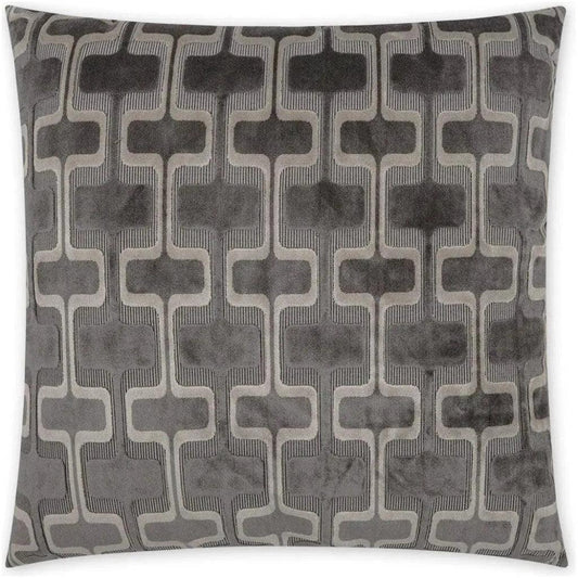 Uffizzi Carbon Geometric Grey Large Throw Pillow Insert - LOOMLAN - D.V. Kap - Throw Pillows