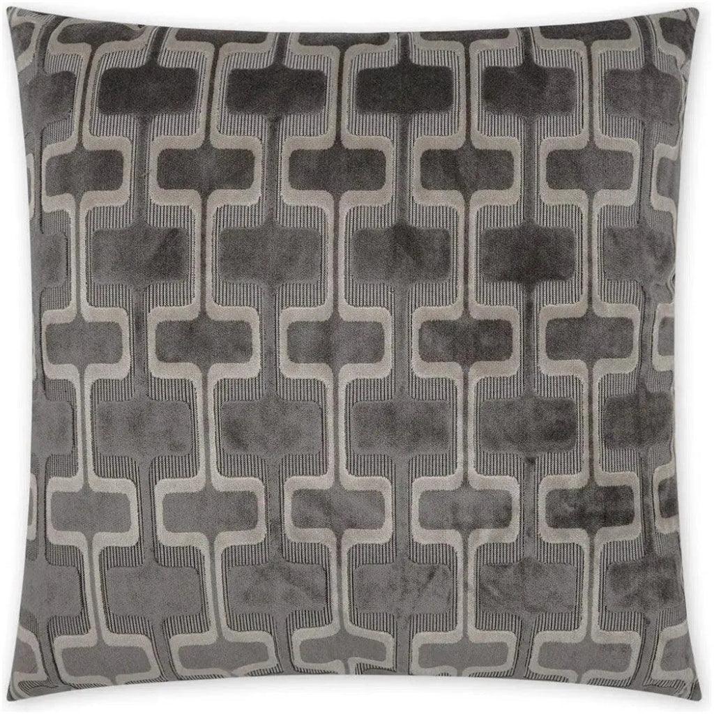 Uffizzi Carbon Geometric Grey Large Throw Pillow Insert - LOOMLAN - D.V. Kap - Throw Pillows