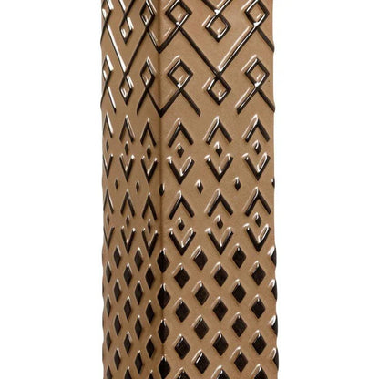 Ujamaa Square Base Brown Table Lamp - LOOMLAN - Wildwood - Table Lamps