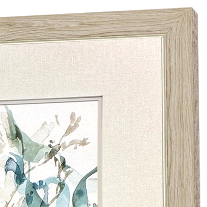 Underwater Botany Blue Canvas Art 4PC