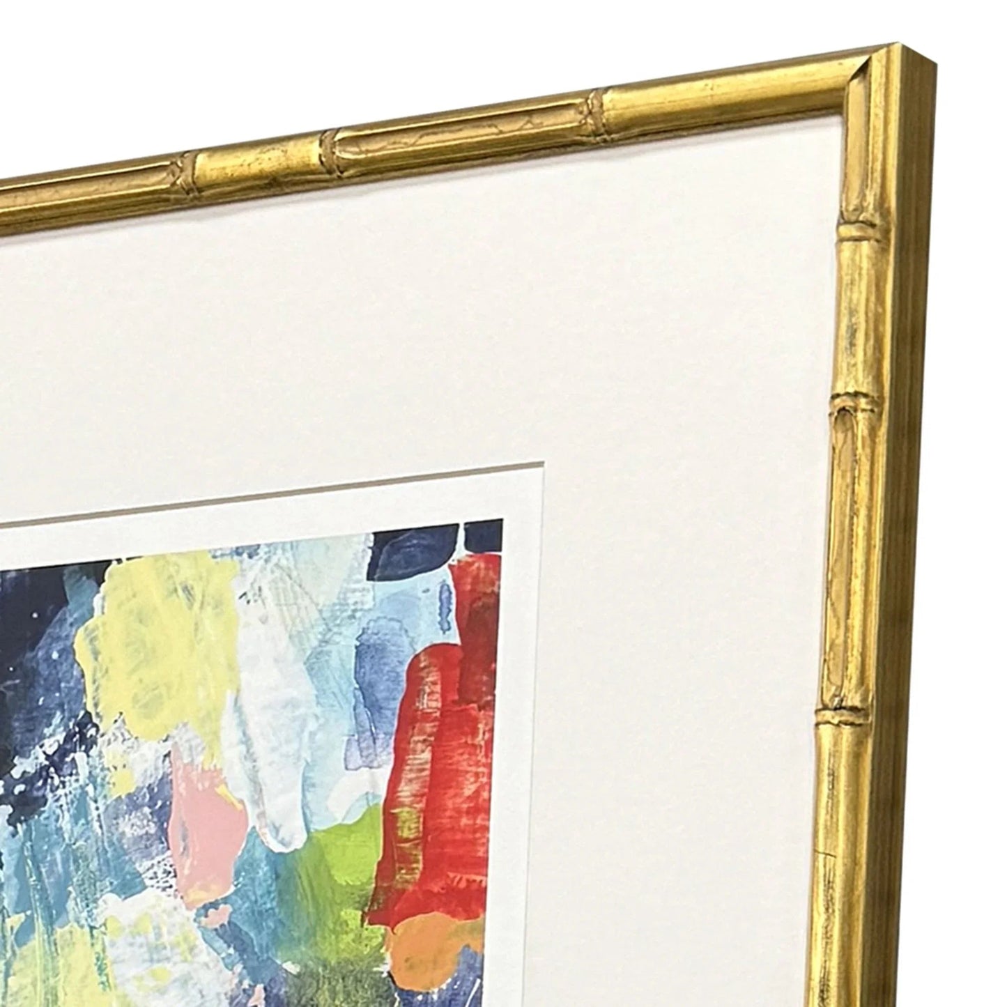 Unfettered Wood Frame Blue Canvas Art 4PC