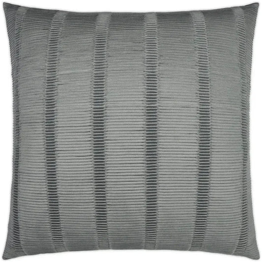 Upstate Silver Textured Grey Silver Large Throw Pillow - LOOMLAN - D.V. Kap - Throw Pillows