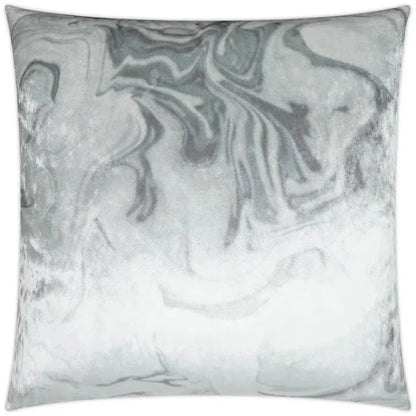 Ural Haze Abstract White Large Throw Pillow Insert - LOOMLAN - D.V. Kap - Throw Pillows