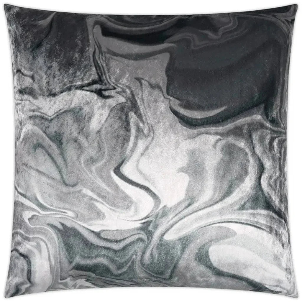 Ural Quartz Abstract Grey Large Throw Pillow Insert - LOOMLAN - D.V. Kap - Throw Pillows