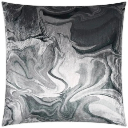 Ural Quartz Abstract Grey Large Throw Pillow Insert - LOOMLAN - D.V. Kap - Throw Pillows