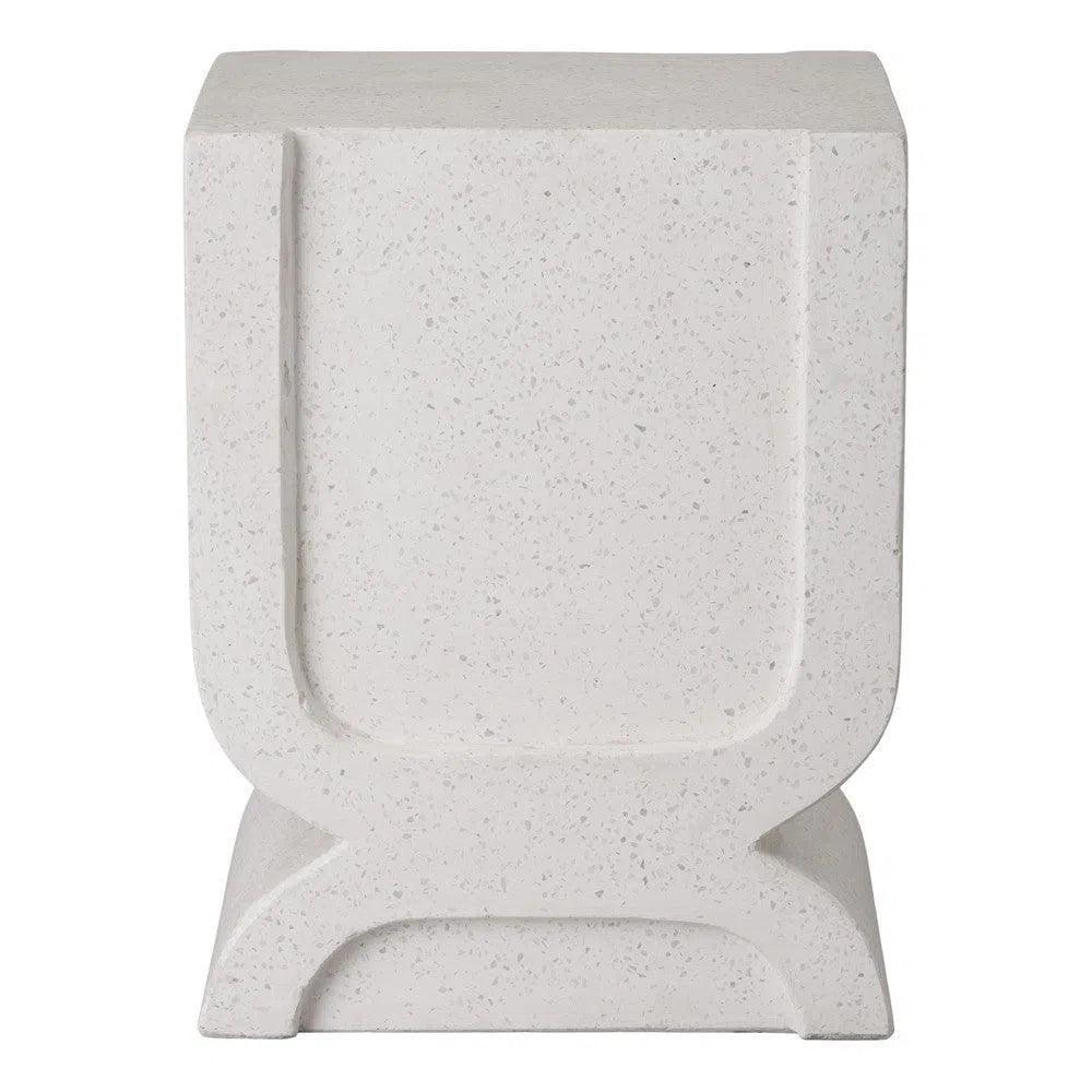 Uri 18 in. Square Terrazzo Garden Stool-Garden Stools-Emissary-LOOMLAN