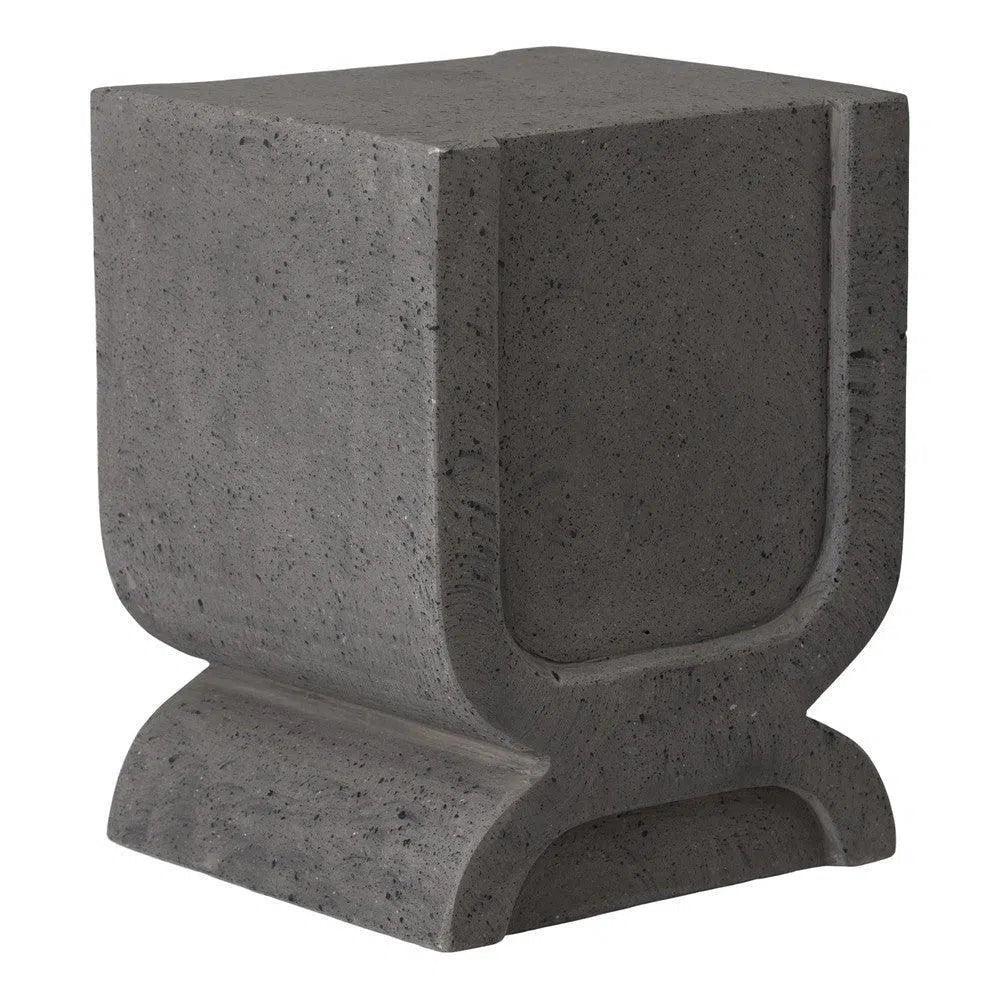 Uri 18 in. Square Terrazzo Garden Stool-Garden Stools-Emissary-LOOMLAN