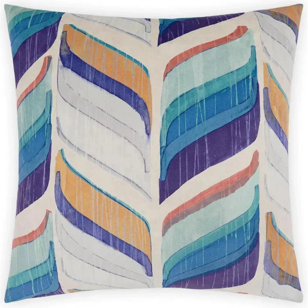 Uriel Blue Throw Pillow With Insert - LOOMLAN - D.V. Kap - Throw Pillows