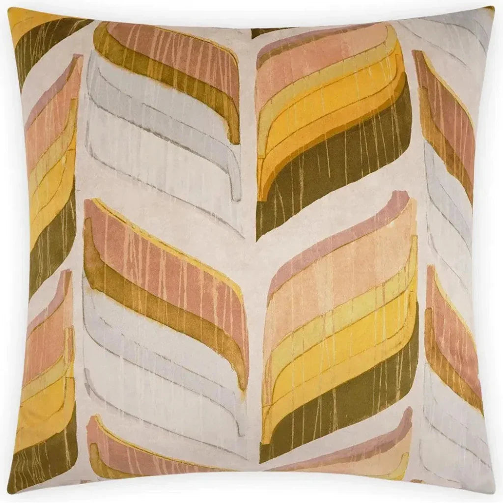 Uriel Yellow Throw Pillow With Insert - LOOMLAN - D.V. Kap - Throw Pillows