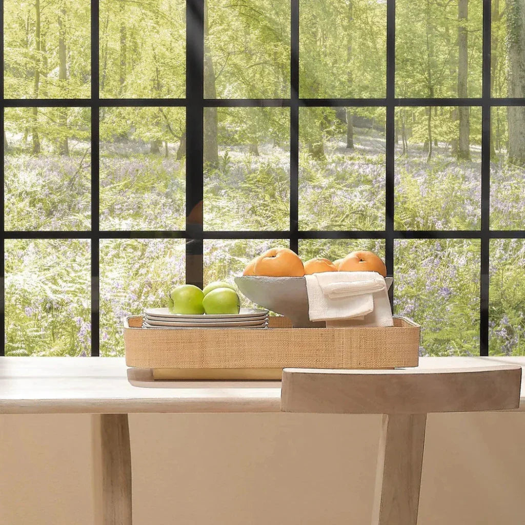 Utopia Footed Raffia Tray