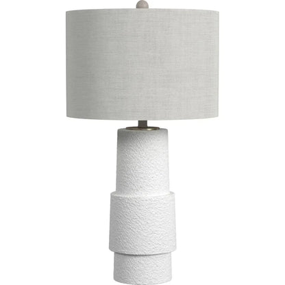 Valdivia Polyresin White Table Lamp - LOOMLAN - Bassett Mirror - Table Lamps