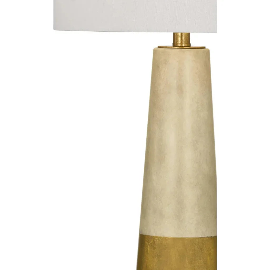 Vargas Cement Gold Table Lamp - LOOMLAN - Bassett Mirror - Table Lamps