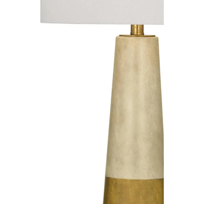 Vargas Cement Gold Table Lamp - LOOMLAN - Bassett Mirror - Table Lamps