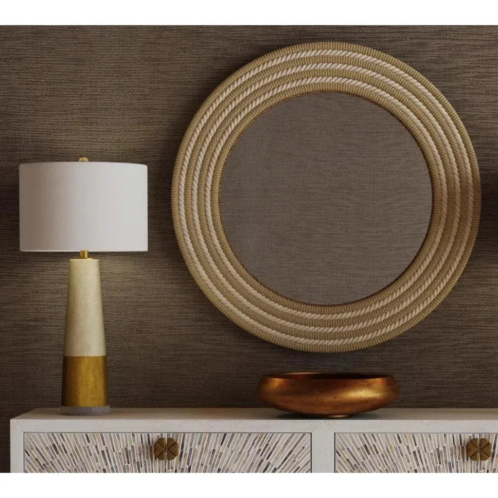 Vargas Cement Gold Table Lamp - LOOMLAN - Bassett Mirror - Table Lamps