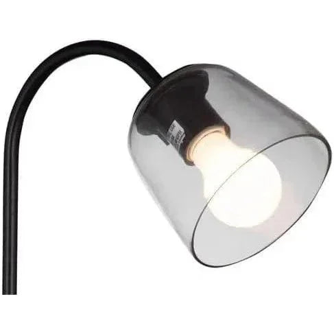 Veen Iron and Aluminum Black Desk Lamp - LOOMLAN - Bassett Mirror - Table Lamps