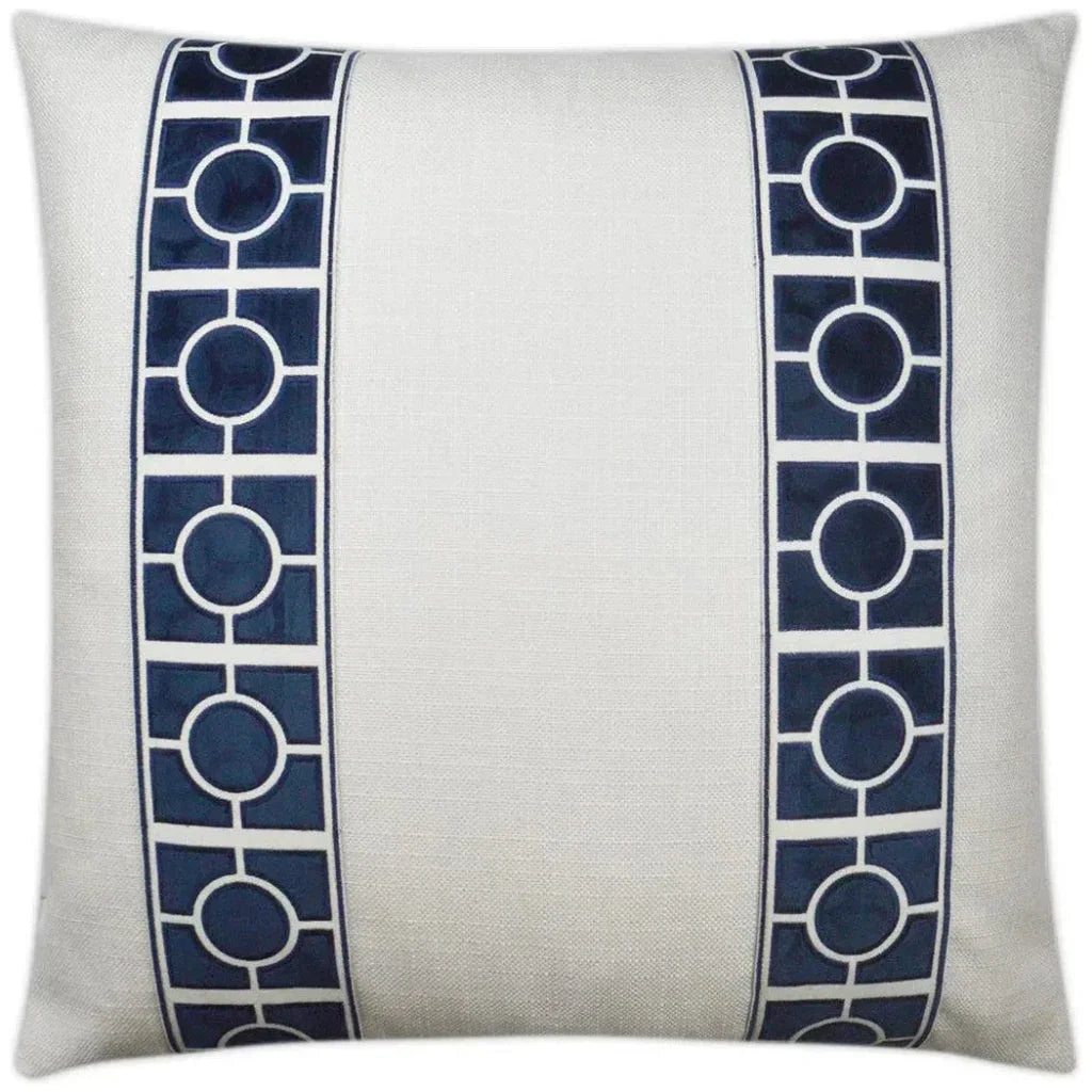 Vendome Blue Blue Throw Pillow With Insert - LOOMLAN - D.V. Kap - Throw Pillows