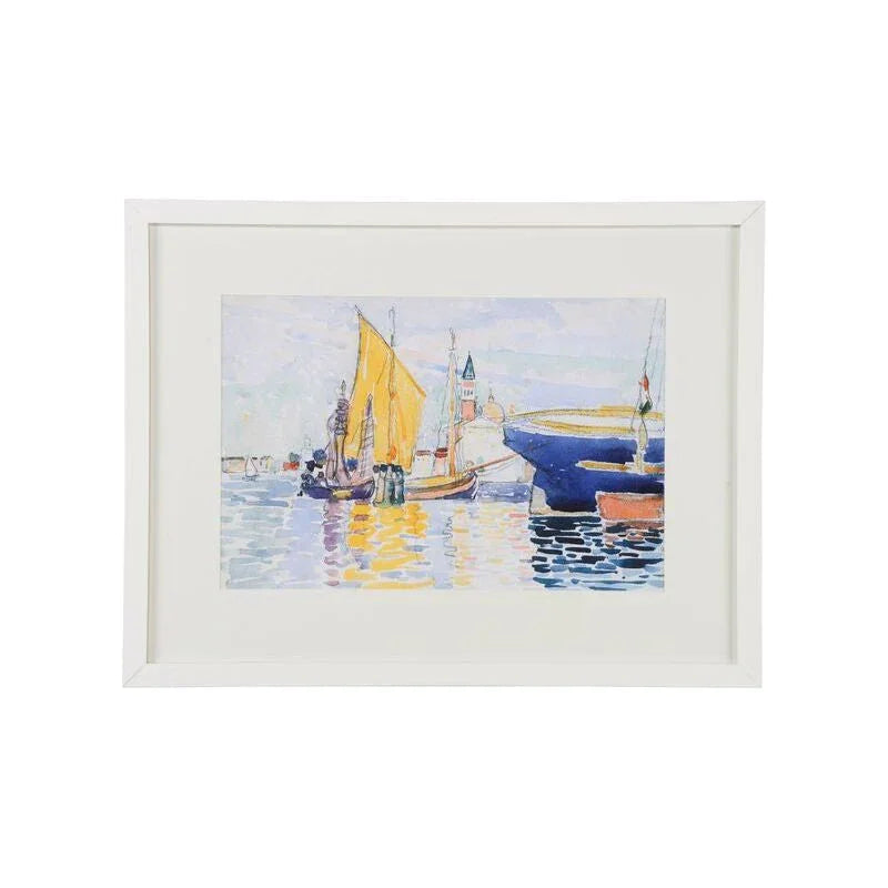 Chelsea House Venetian Views White Wood Framed Artwork