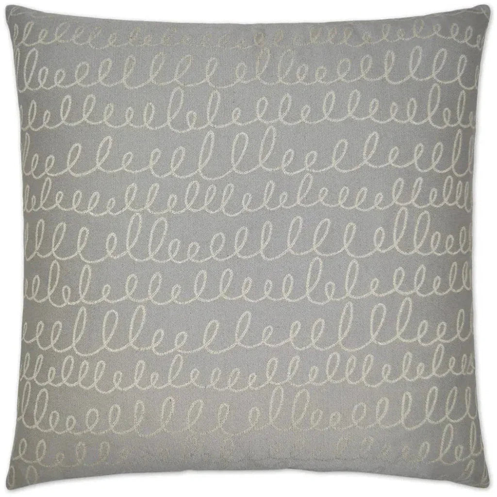 Verbomania Grey Throw Pillow With Insert - LOOMLAN - D.V. Kap - Throw Pillows