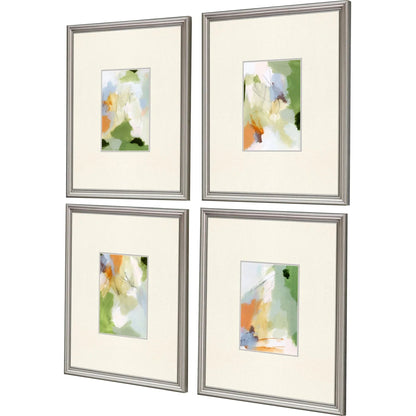 Verdure Wood Green Framed Wall Art 4PC -- view 3
