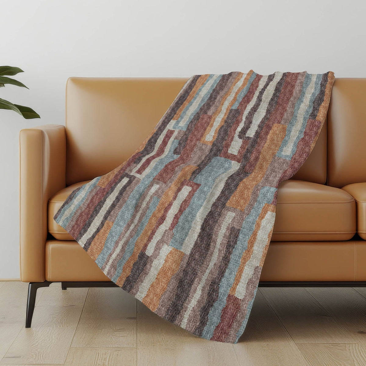 Vertical Bars 50" x 70" Throw Blanket -- view 2