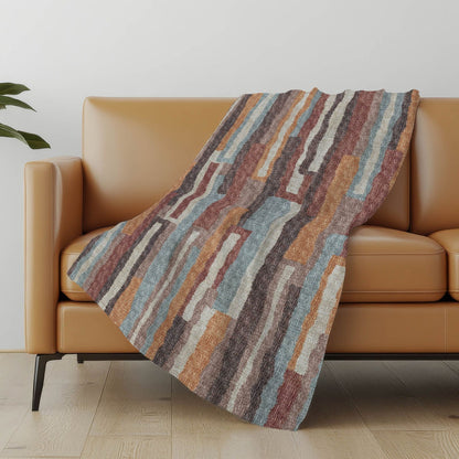 Vertical Bars 50" x 70" Throw Blanket -- view 2