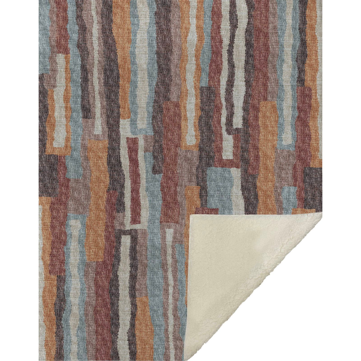 Vertical Bars 50" x 70" Throw Blanket -- view 3