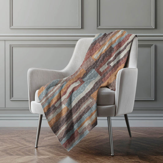Vertical Bars 50" x 70" Throw Blanket