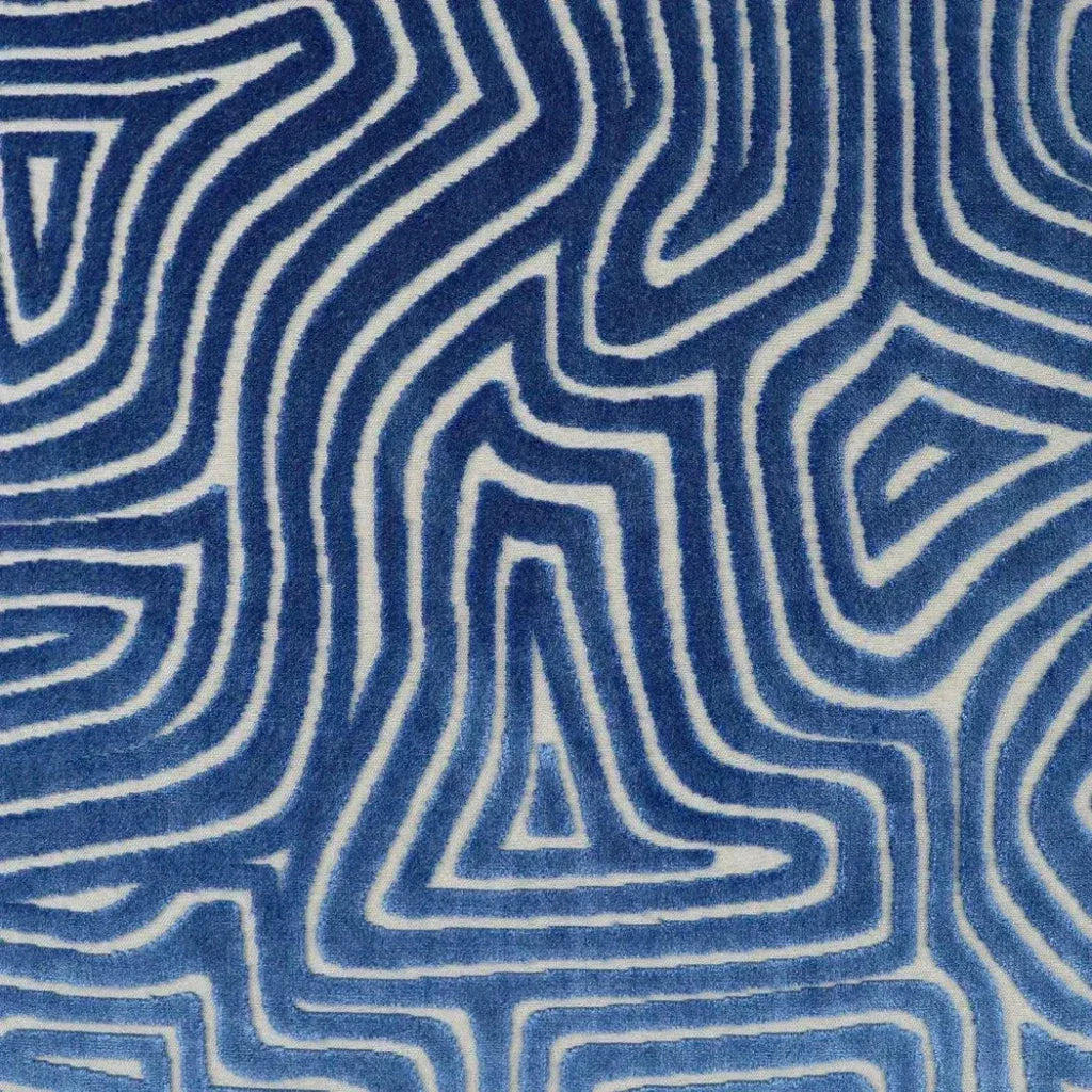 Vertigo Blue Abstract Blue Large Throw Pillow Insert - LOOMLAN - D.V. Kap - Throw Pillows