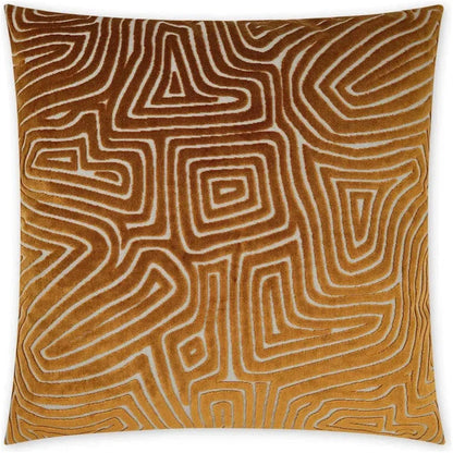 Vertigo Rust Abstract Copper Large Throw Pillow Insert - LOOMLAN - D.V. Kap - Throw Pillows