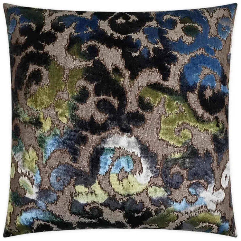 Vicenza Green Blue Navy Large Throw Pillow Insert - LOOMLAN - D.V. Kap - Throw Pillows