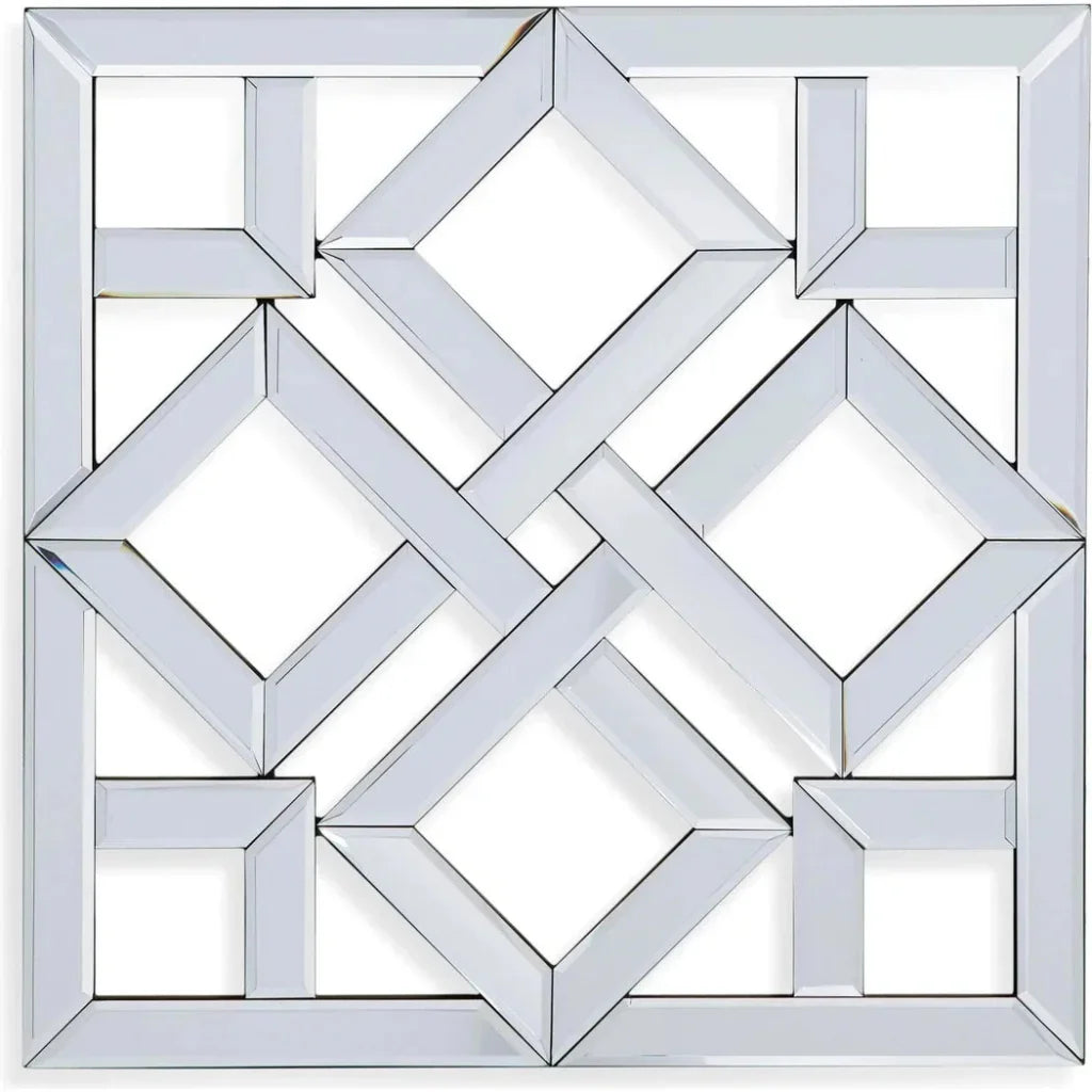 Vida Wood Silver Wall Mirror - LOOMLAN - Bassett Mirror - Wall Mirrors