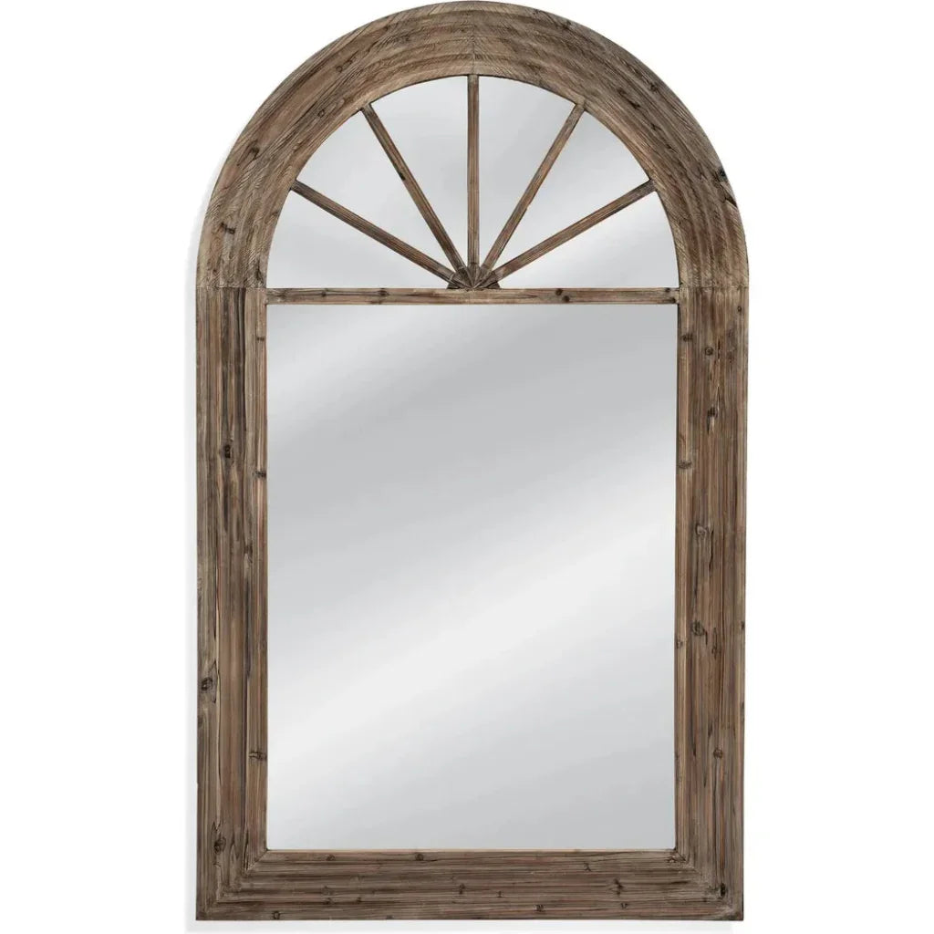 View MDF Brown Vertical Floor Mirror-Floor Mirrors-Bassett Mirror-LOOMLAN