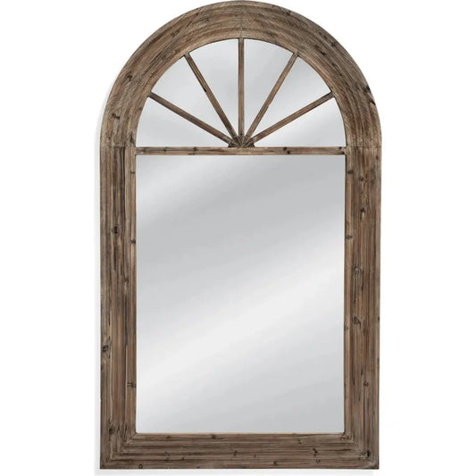 View MDF Brown Vertical Floor Mirror-Floor Mirrors-Bassett Mirror-LOOMLAN