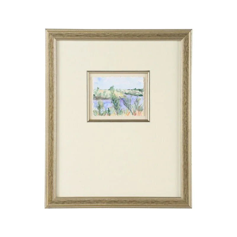 Views Of South France Silver Leaf Framed Artwork-Framed Wall Art-Chelsea House-South France I-LOOMLAN