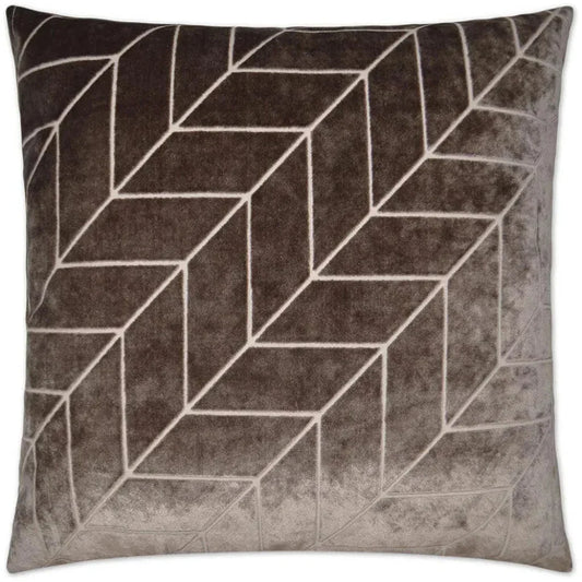 Villa Mocha Brown Throw Pillow With Insert - LOOMLAN - D.V. Kap - Throw Pillows