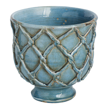 Vinci Criss Cross Ceramic Planter