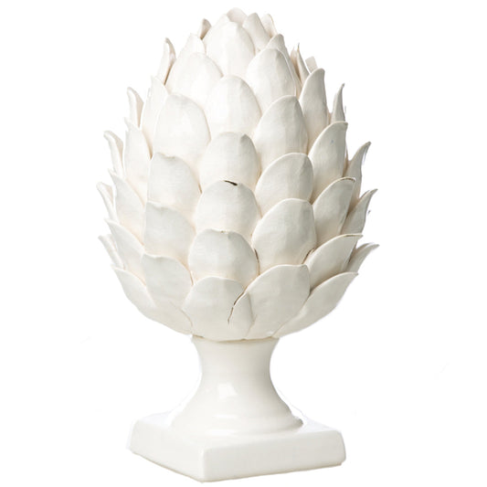 Vinci White Ceramic Artichoke