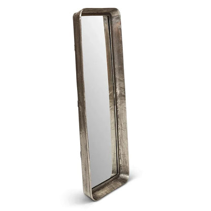 Vinod Reclaimed Aluminum Wall Mirror - LOOMLAN - Urbia - Wall Mirrors