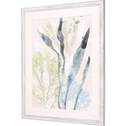 Vintage Ocean Jewels Wood Frame Canvas Art