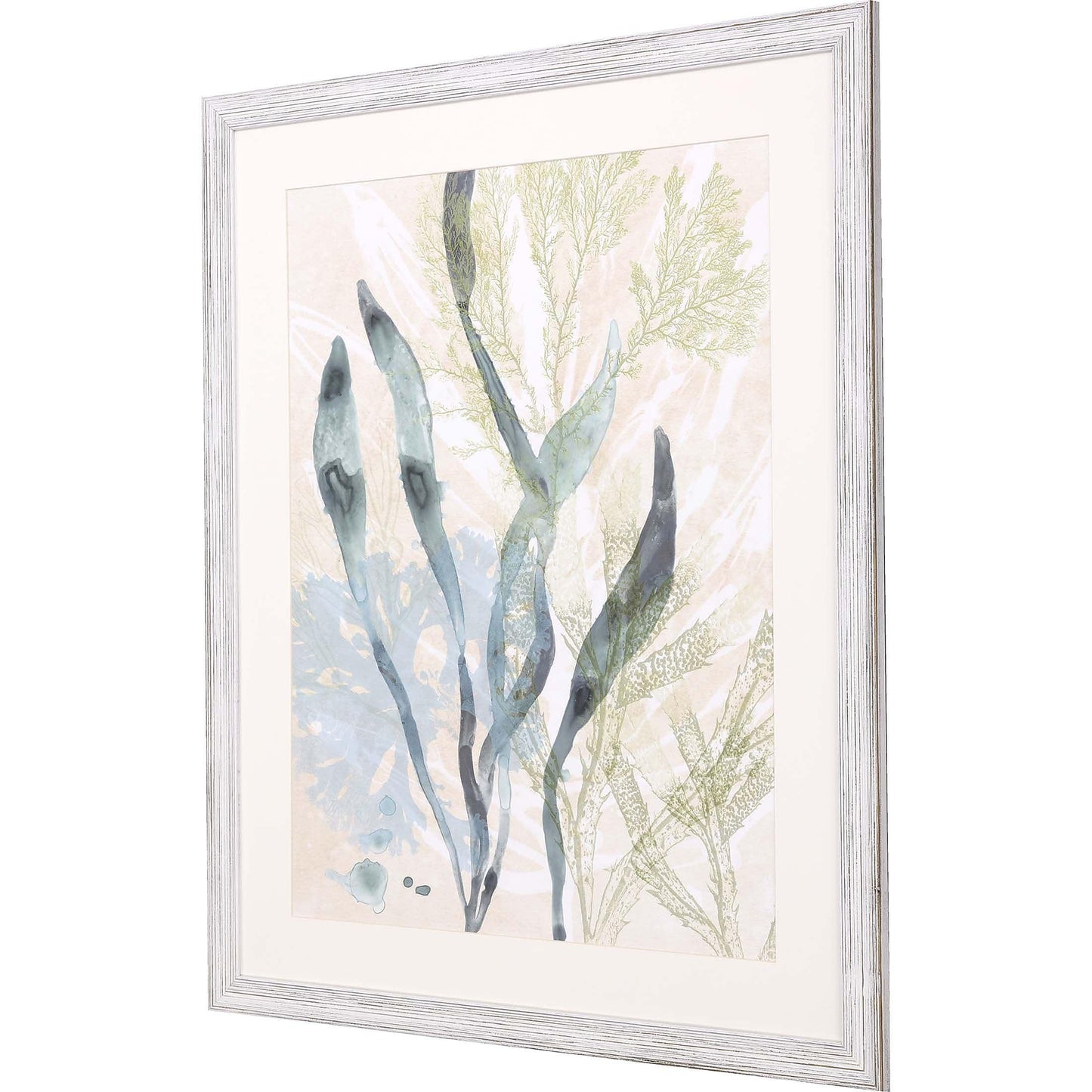 Vintage Ocean Jewels Wood Frame Canvas Art